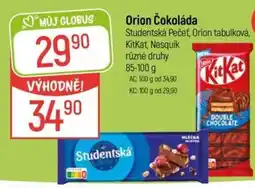 Globus Orion Čokoláda nabídka