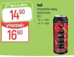 Globus Hell energetický nápoj nabídka