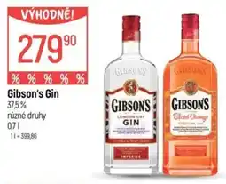 Globus Gibson's Gin 37,5% nabídka