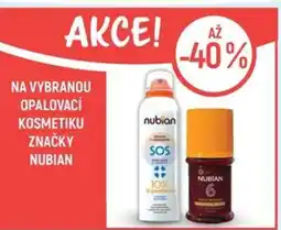 Globus Na vybranou opalovací kosmetiku značky Nubian nabídka