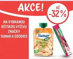 Globus Na vybranou dětskou výživu značky Sunar a Goodies nabídka