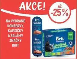 Globus Na vybrané konzervy, kapsičky a salámy značky Brit nabídka