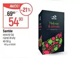 Globus Santée ovocný čaj nabídka