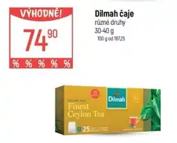 Globus Dilmah čaje nabídka