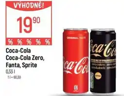 Globus Coca-Cola Coca-Cola Zero, Fanta, Sprite nabídka