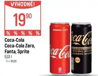 Globus Coca-Cola Coca-Cola Zero, Fanta, Sprite nabídka