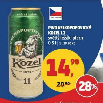 Penny Market Pivo velkopopovický kozel nabídka