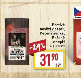 Billa Poctivé hovězí v pepři nabídka