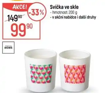 Globus Svíčka ve skle nabídka