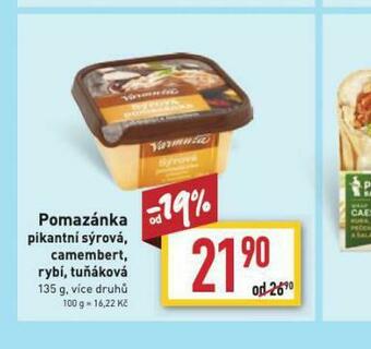 Billa Pomazánka rybí nabídka