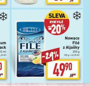 Billa Nowaco filé z aljašky nabídka