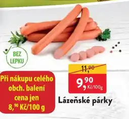 MP Krásno Lázeňské párky nabídka