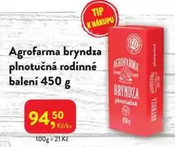 MP Krásno Agrofarma bryndza plnotučná rodinné balení nabídka