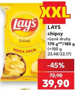 Kaufland LAYS chipsy nabídka