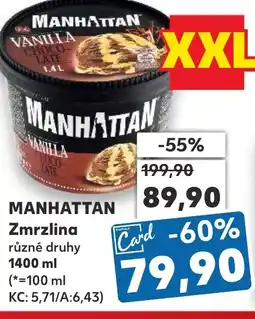 Kaufland MANHATTAN Zmrzlina nabídka