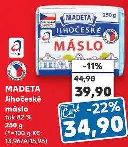 Kaufland MADETA Jihočeské máslo nabídka