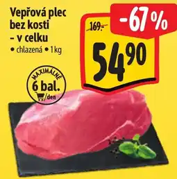 Albert Vepřová plec bez kosti - v celku nabídka