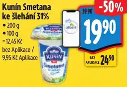 Albert Kunín Smetana ke šlehání 31% nabídka