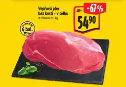 Albert Vepřová plec bez kosti - v celku nabídka