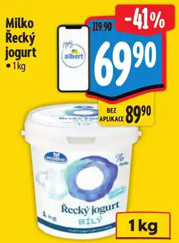 Albert Milko Řecký jogurt nabídka