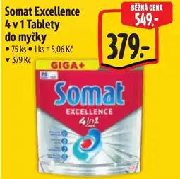Albert Somat Excellence 4 v 1 Tablety do myčky nabídka