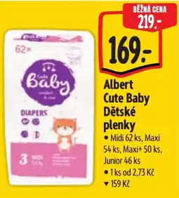 Albert Albert Cute Baby Dětské plenky nabídka