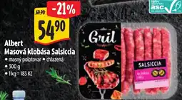 Albert Albert Masová klobása Salsiccia nabídka