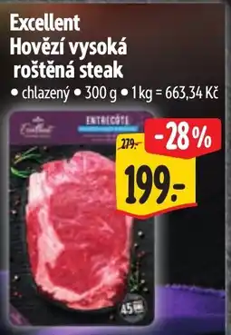 Albert Excellent Hovězí vysoká roštěná steak nabídka