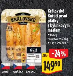 Albert Královské Kuřecí prsní plátky s bylinkovým máslem nabídka
