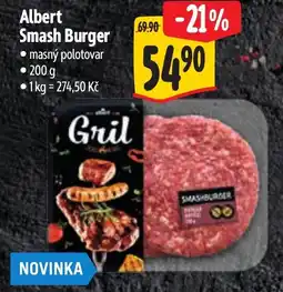 Albert Albert Smash Burger nabídka