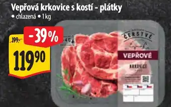 Albert Vepřová krkovice s kostí - plátky nabídka