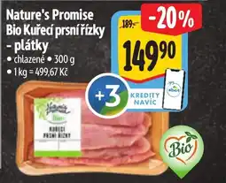 Albert Nature's Promise Bio Kuřecí prsní řízky - plátky nabídka