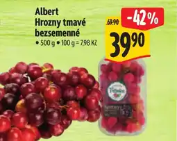 Albert Albert Hrozny tmavé bezsemenné nabídka
