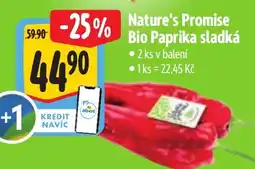 Albert Nature's Promise Bio Paprika sladká nabídka