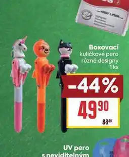 Billa Boxovací kuličkové pero různé designy 1 ks nabídka