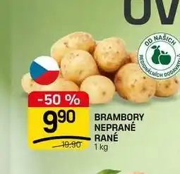 Flop BRAMBORY NEPRANÉ RANÉ nabídka