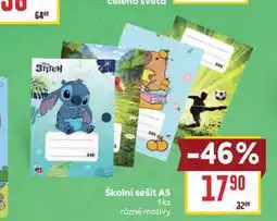 Billa Školní sešit A5 1ks různé motivy nabídka