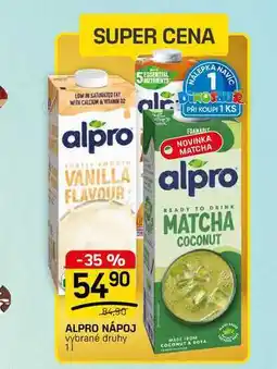 Flop ALPRO NÁPOJ vybrané druhy 11 nabídka