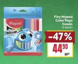 Billa Fixy Maped Color'Peps Oceán 12 barev nabídka
