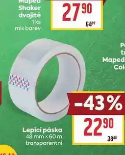 Billa Lepicí páska 48 mm × 60 m transparentní nabídka