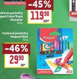 Billa Voskové pastelky Maped Wax 12 ks nabídka