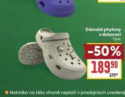 Billa Dámské phylony s dekorací 1 pár nabídka