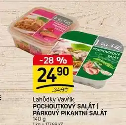 Flop POCHOUTKOVÝ SALÁT | PÁRKOVÝ PIKANTNÍ SALÁT nabídka
