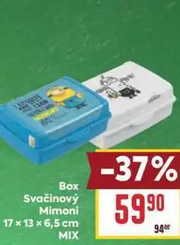 Billa Box Svačinový Mimoni 17 × 13 × 6,5 cm MIX nabídka