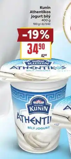 Billa Kunin Athentikos jogurt bílý nabídka
