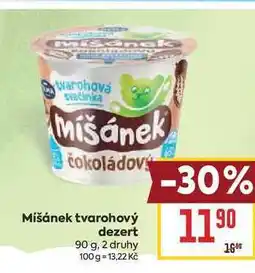 Billa Mišánek tvarohový dezert nabídka