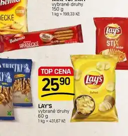 Flop LAY'S vybrané druhy nabídka