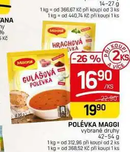 Flop POLÉVKA MAGGI vybrané druhy nabídka