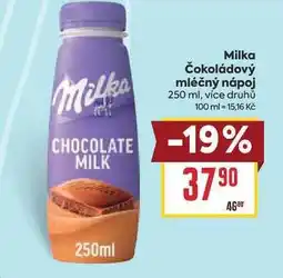 Billa Milka Čokoládový mléčný nápoj nabídka