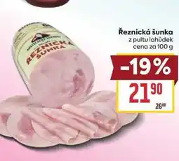 Billa Řeznická šunka z pultu lahůdek cena za nabídka